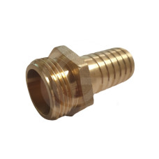 Brass suction hose connection Ø10mm with male hex thread Ø3/8"
